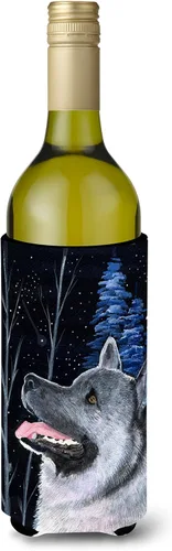 Vista 154 de Caroline's Treasures SS8447CC Starry Night English Bulldog - Enfriador para latas o botellas, lavable, funda plegable con aislamiento para bebidas