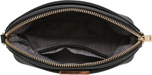 Vista 6 de FashionPuzzle Saffiano Bolso bandolera pequeño con correa de cadena