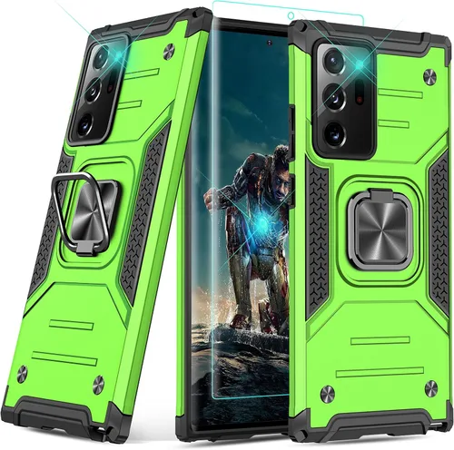 Vista 72 de YmhxcY Funda para Galaxy Note 8, funda para Galaxy Note 8 con protector de pantalla curvado 3D, fundas de grado armadura con soporte giratorio