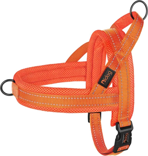 Vista 10 de Didog Arnés sin tirones para perro, con acolchado de malla suave, reflectante y de ajuste rápido, ligero, chaleco con correa para perro, fácil