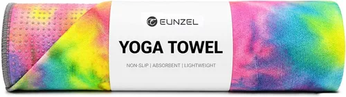 Vista 17 de Eunzel Toalla de yoga, toalla para esterilla de yoga caliente con puntos de agarre, absorbente de sudor, antideslizante, para yoga caliente, pilates