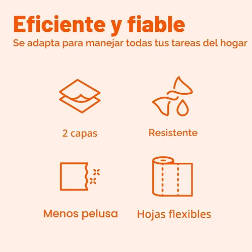 Vista 5 de Amazon Basics Toallas de papel Flex-Sheets de 2 capas, 2 rollos Basics = 6 rollos regulares, valor diario con 150 hojas por rollo, el empaque puede