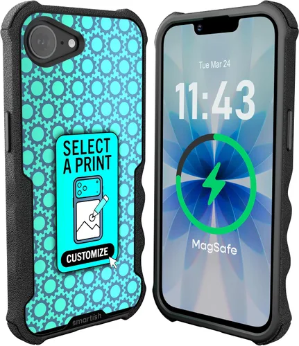 Vista 55 de Smartish Funda para iPhone 12 Pro Max Armor - Gripzilla [resistente + protectora] Funda de agarre delgada y resistente - Black Tie Affair