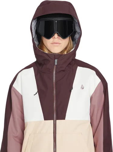 Vista 10 de Volcom Rossland - Chaqueta con capucha para mujer con aislamiento para snowboard y esquí