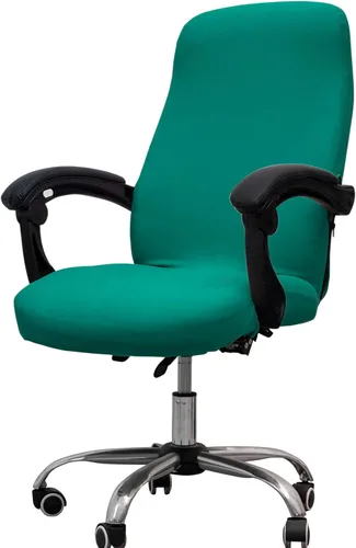 Vista 42 de Melaluxe Funda para silla de oficina con fundas para brazos - Funda elástica universal para silla de escritorio, fundas para silla de computadora