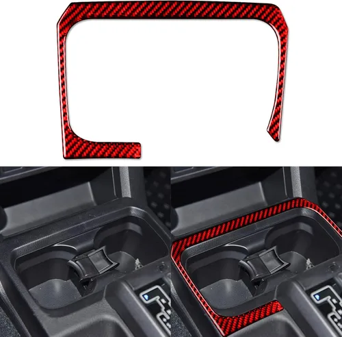 Vista 24 de NVCNX Real Premium Fibra de carbono compatible con Toyota Tacoma 2016-2017 Accesorios Car Dash Bed Interruptor de luz Panel Panel Cubierta