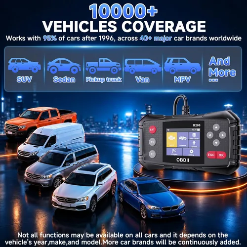 Vista 9 de Escáner del ABS y del SRS OBD2 con la transmisión, exploración rápida de la Escáner obd2 negro