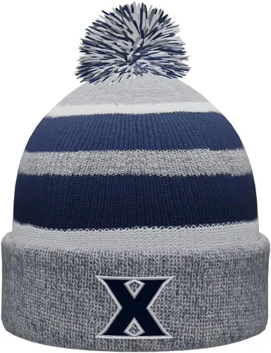 Vista 69 de NCAA Prime - Gorro de punto de invierno con pompón plegable
