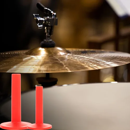 Vista 7 de Tubo de platillo, 12 piezas, accesorios de repuesto para platillo, soporte de platillo, funda de tambor para percusión, piezas de platillo rojo