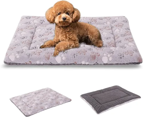 Vista 28 de BVAGSS Almohadilla Reversible para Jaula de Perro, Colchoneta de Cama para Mascotas de Espuma Viscoelástica, Colchón Suave y Cálido Lavable a