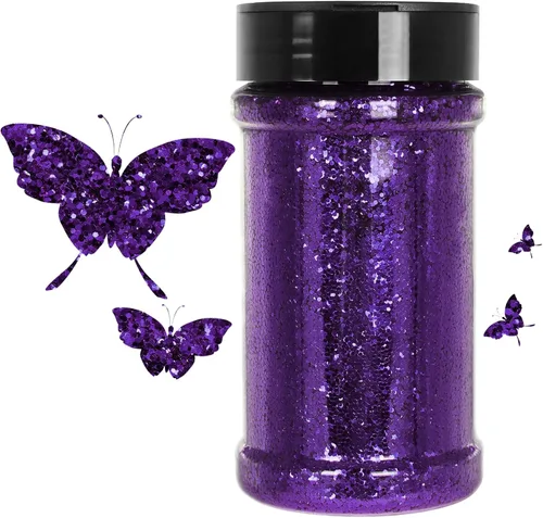 Vista 43 de Purpurina negra ultrafina, 16 onzas (1 libra), purpurina fina para manualidades de resina, uñas, vasos, slime, cosméticos y decoración de festivales