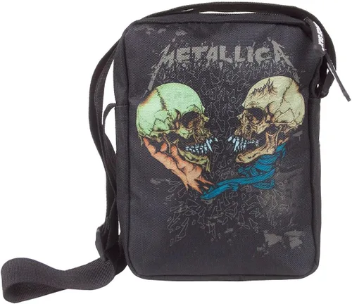 Vista 5 de Metallica Bolsa cruzada de saxo de rock sad but true Negro