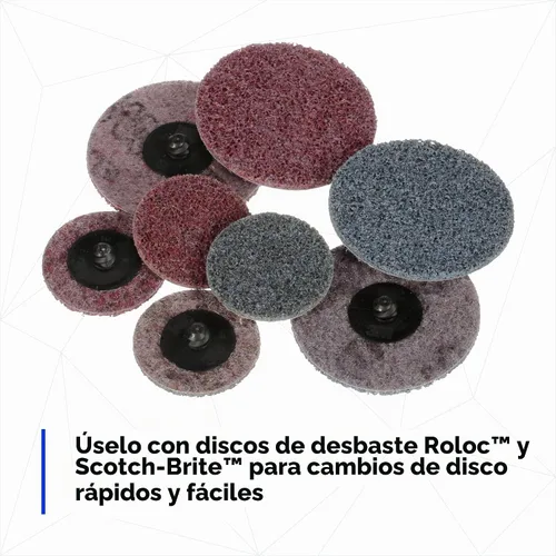 Vista 6 de 3M Roloc - Conjunto de almohadilla de disco 05540, 3 pulgadas, cambio rápido, almohadilla de respaldo duradera