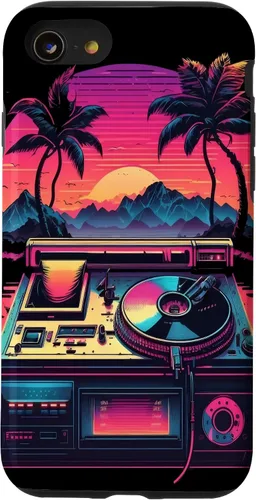 Vista 17 de AV Technician Turntable Audio Sound Record Vinyl Synthwave Case for iPhone 15 Plus