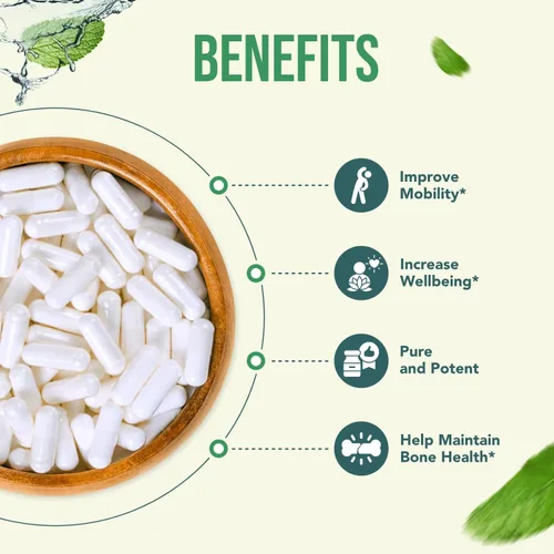 Vista 4 de Suplemento SAM-e de 500 mg – Cápsulas de S-adenosil-L-metionina de 500 mg de alta resistencia para el cerebro articular, el hígado y el estado