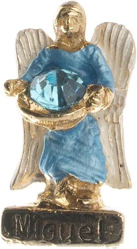 Vista 7 de Juego de figuras de ángel de 1 pulgada (1.0 in) con mini estatua de cristal, protección semanal
