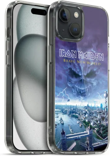 Vista 183 de Head Case Designs Funda de gel suave con licencia oficial de Iron Maiden Brave New World, compatible con Apple iPhone 7 Plus/iPhone 8 Plus Nuevo