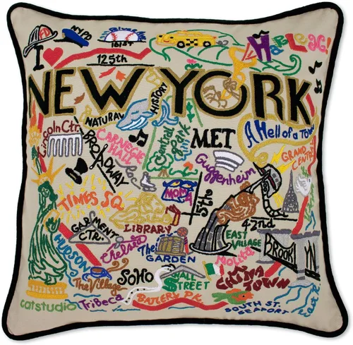 Vista 100 de Catstudio Portland (Oregon) - Almohada decorativa bordada