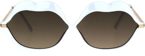 Vista 2 de Gafas de sol en forma de labios labios beso mujeres lindo moda sombras UV 400