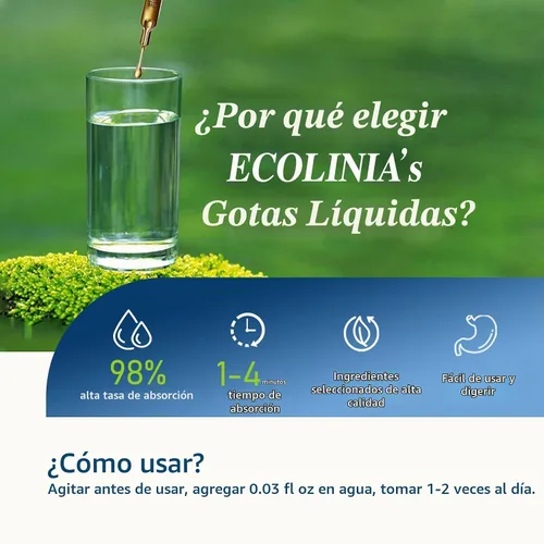 Vista 5 de Gotas de extracto de arándanos con luteína y zeaxantina para la salud ocular