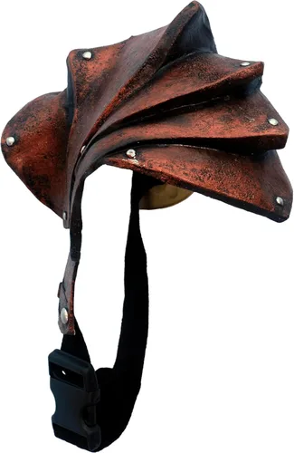 Vista 3 de Ghoulish Productions Máscara de cobre para hombres máscara de cobre para hombres traje de látex para hombres máscara de gas y línea steampunk