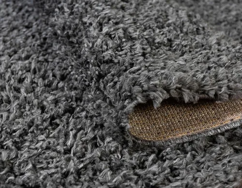 Vista 184 de Unique Loom Colección Davos Shag - Alfombra Lino