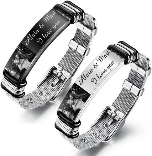 Vista 47 de OPALSTOCK Pulseras médicas personalizadas de silicona ajustable para identificación de emergencias, grabado gratuito, 9 pulgadas, resistente al