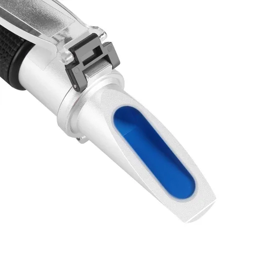 Vista 9 de Refractómetro de alcohol para porcentaje de volumen de alcohol espirituoso, probador de alcohol de mano con compensación automática de temperatura