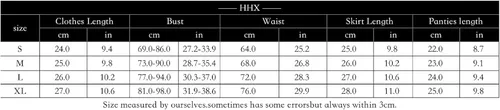 Vista 2 de HHX Lencería de piel sintética para mujer con brasier push up y cadena de encaje