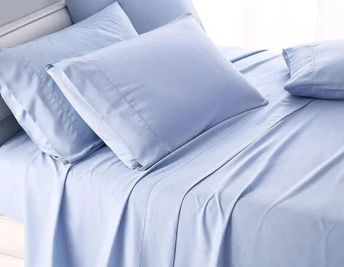 Vista 42 de Sábana egipcia beige maciza Full- 1 sábana bajera ajustable extra profunda para colchón de 16.0 in a 18.0 in