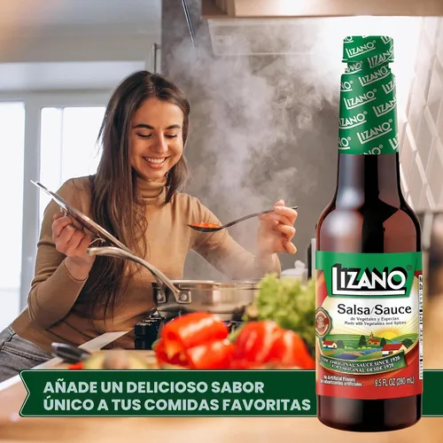 Vista 6 de Salsa Lizano con verduras y especias, 9.5 onzas líquidas (paquete de 2)