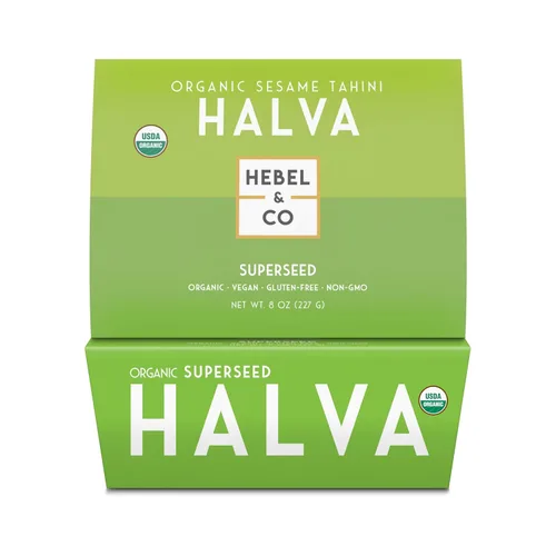 Vista 9 de HEBEL & CO Paquete de 3 trozos de chocolate Halva Certificado USDA orgánico, sin gluten, Kosher y vegano, 8 onzas cada uno