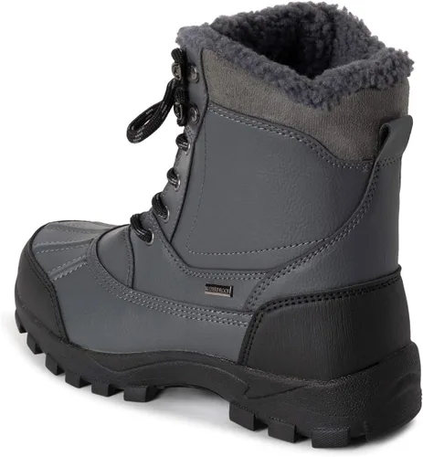 Vista 5 de POLAR Thinsulate - Botas de nieve para hombre, totalmente forradas, impermeables, con revestimiento de goma, duraderas, para invierno, lluvia