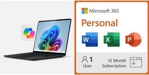 Vista 6 de Microsoft Surface Laptop (2024), Windows 11 Copilot+ PC, pantalla táctil de 13.8 pulgadas, Snapdragon X Plus (10 núcleos), 16 GB de RAM