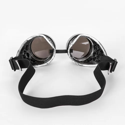 Vista 2 de Gafas vintage steampunk para cosplay, estilo punk gótico
