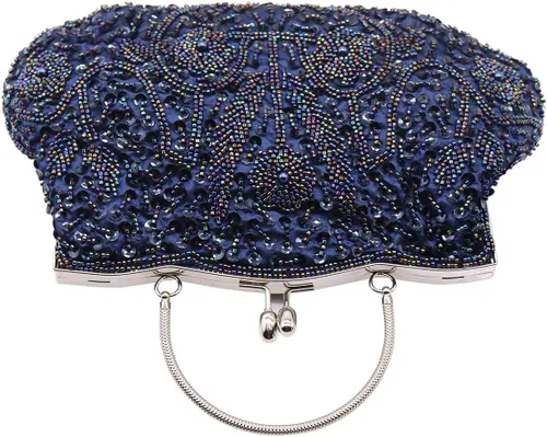 Vista 3 de Bolsos de noche de lentejuelas vintage de los años 20 para mujer