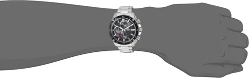 Vista 2 de Casio Reloj deportivo de cuarzo con correa de acero inoxidable plateado
