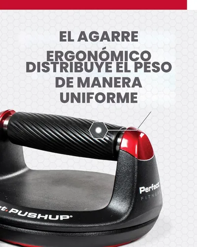 Vista 3 de Perfect Pushup Elite - Diseño de mango giratorio con rodamientos de bolas de acero para una rotación suave y sin esfuerzo del mango - Agarres