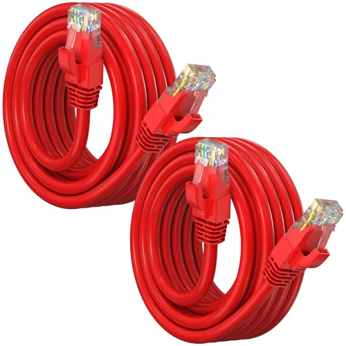 Vista 64 de Maximm Cable Ethernet Cat6, color negro (paquete de 2), cable UTP de 10 Gbps 550 MHz