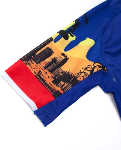 Vista 7 de Camisetas de ciclismo para hombre, camiseta de ciclismo de montaña, manga corta, transpirable, camisetas de ciclismo de secado rápido