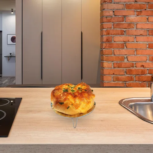 Vista 5 de Stainless Steel Steaming Rack Footed Base for Kitchen Cooling