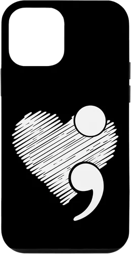 Vista 16 de Suicide Awareness - Suicide Prevention Heart Semicolon Gift Case for iPhone 17