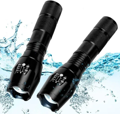 Vista 9 de CREE XML T6 3000 lúmenes táctico linterna LED, 5 modos, impermeable