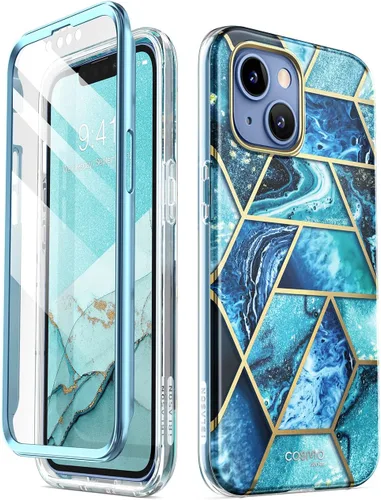 Vista 9 de i-Blason Cosmo - Funda para iPhone 14/13 con protector de pantalla integrado, funda protectora delgada de cuerpo completo para iPhone 14/13 de 6.1