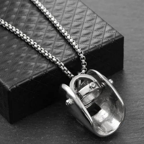 Vista 9 de Havamoasa Collar hiphop soldador casco colgante cuello cadena plata joyería regalo para hombres mujeres