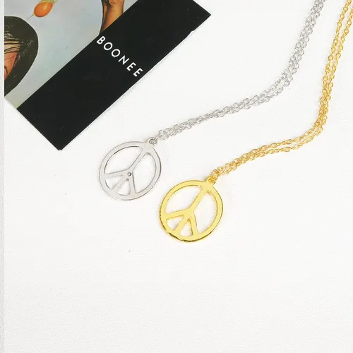 Vista 7 de Peace Sign Necklace Earrings Set for Women Hippie Costume Accessories 60s 70s Jewelry Outfits Halloween Party Favors
