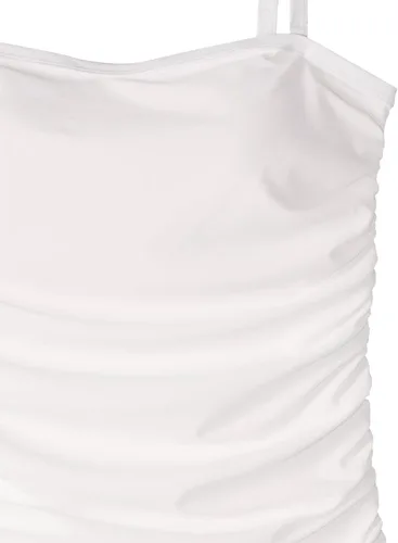 Vista 7 de Ocean Blues Top tankini bandeau sin tirantes para mujer con control de abdomen