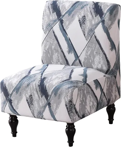 Vista 29 de Funda para Silla de Acento sin Brazos, Funda Elástica para Silla Súper Ajuste, Funda Protectora de Muebles para Silla sin Brazos para Sala de Estar