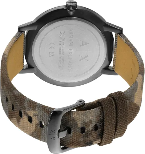 Vista 5 de Armani Exchange - Reloj de vestir de acero inoxidable para hombre