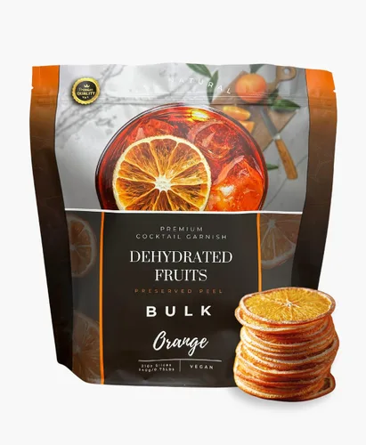 Vista 5 de Rebanadas de naranja secas a granel 210 ± porciones Frutas secas Preserved Peel Premium Tamaño a granel Frutas deshidratadas prémium